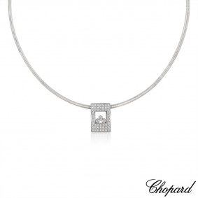 Chopard White Gold Happy Diamonds Necklace Chopard White Gold Happy Diamonds Necklace